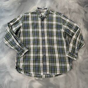 LL Bean Flannel Plaid Shirt